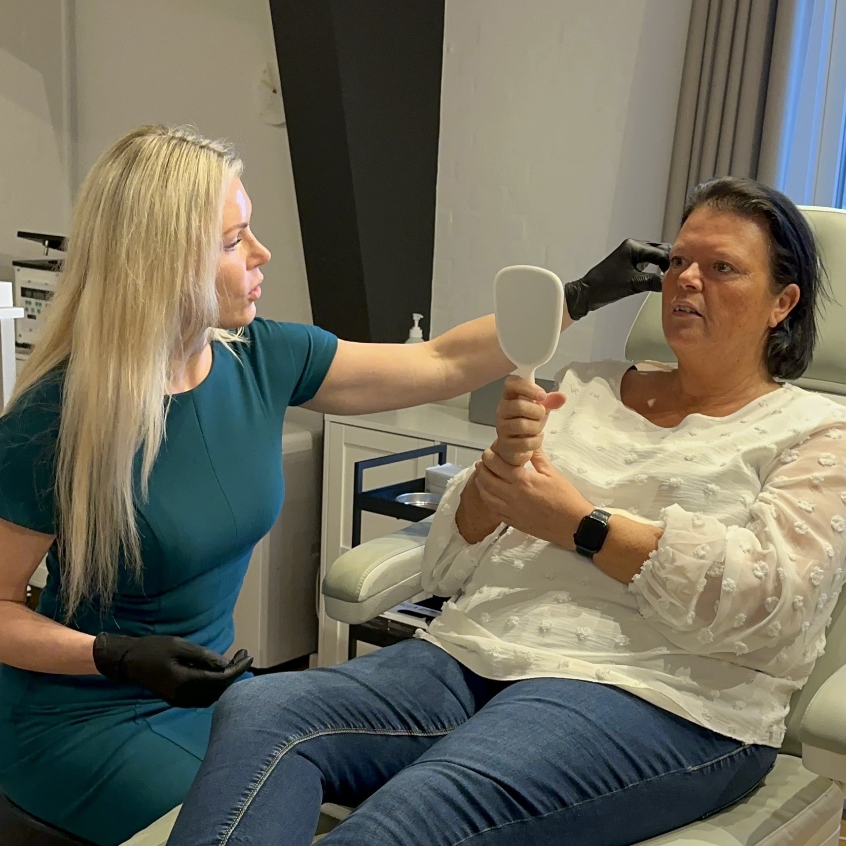 Vurdering af kunde i klinik på Fyn